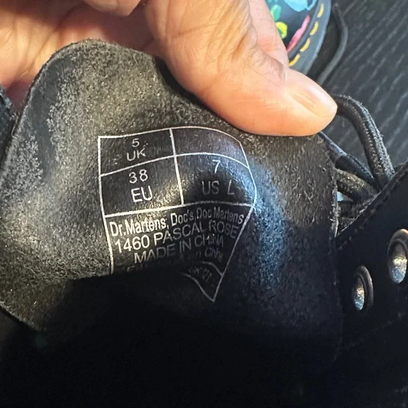 Floral Dr. Martens Combat Boots - Picture 5 of 8